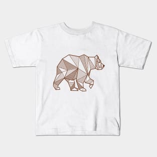 BrownLine Bear: Whimsical Wild Kids T-Shirt